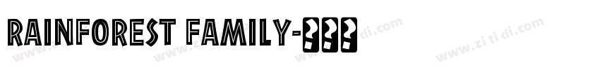 RAINFOREST FAMILY字体转换